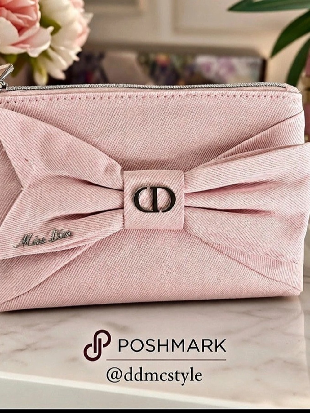 Dior Miss Dior Pink Bow Cosmetic Pouch